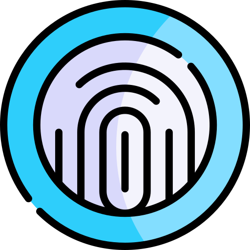 huella dactilar icono gratis