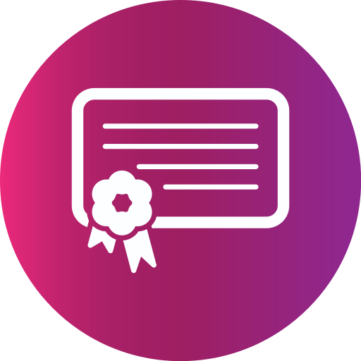 certificado digital icono gratis