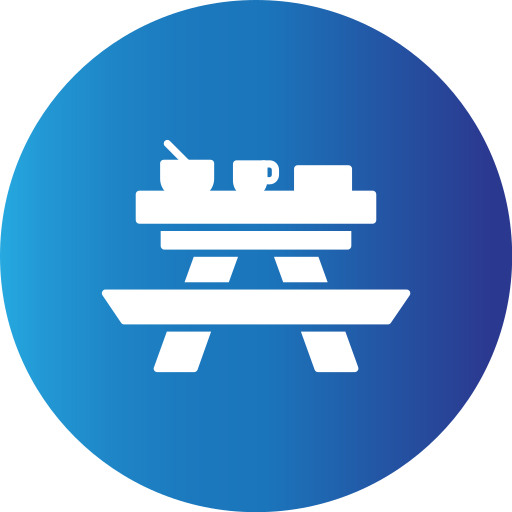Picnic table free icon