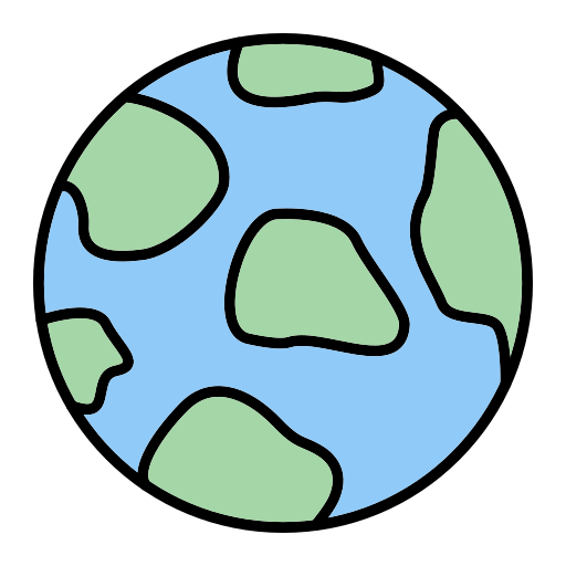 World Generic Outline Color icon