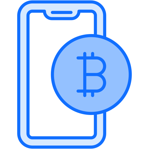 Cryptocurrencies Generic Blue icon