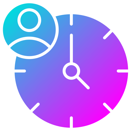 gestión del tiempo icono gratis