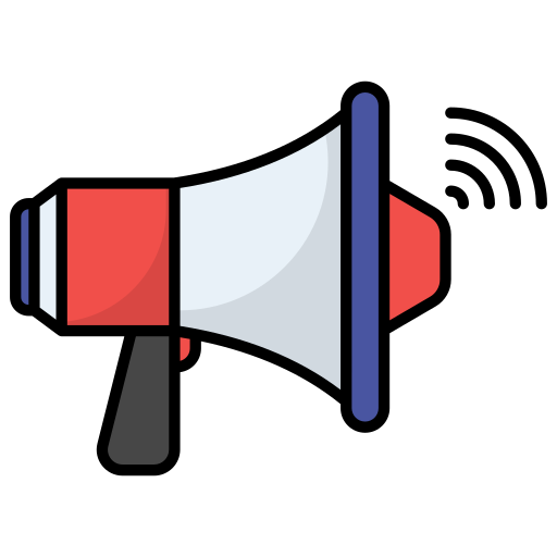 Megaphone Generic Outline Color icon