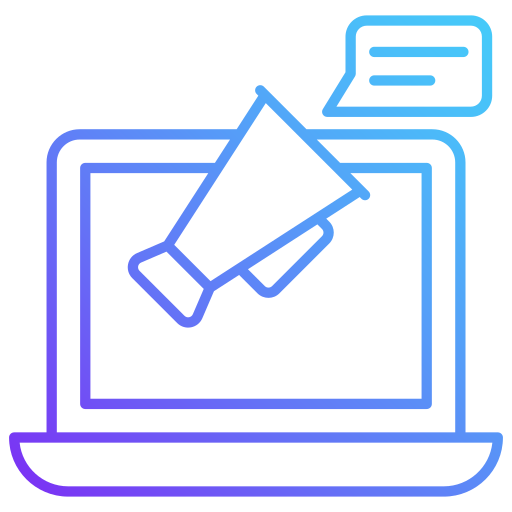 publicidad digital icono gratis