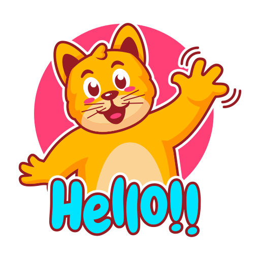 Stickers de Hola - Stickers de animales gratis