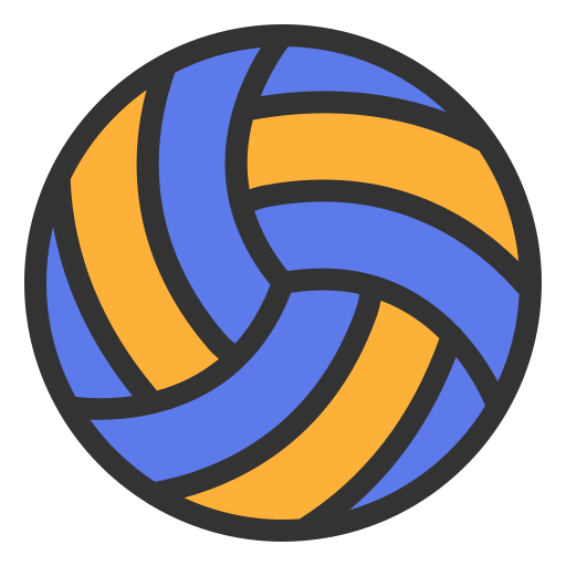 Volleyball ball Generic Outline Color icon