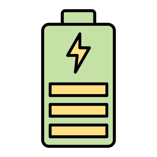 Battery Generic Outline Color icon