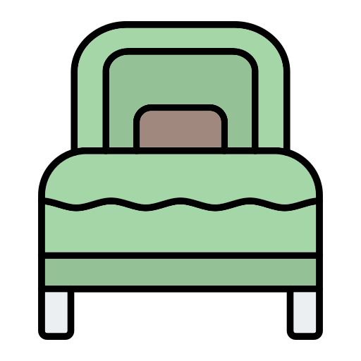 cama individual icono gratis