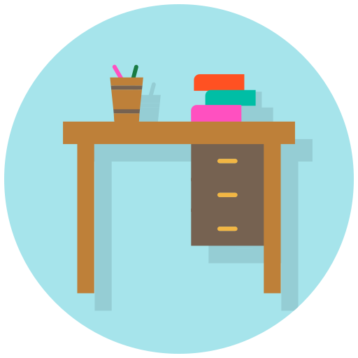 Desk Generic Flat icon