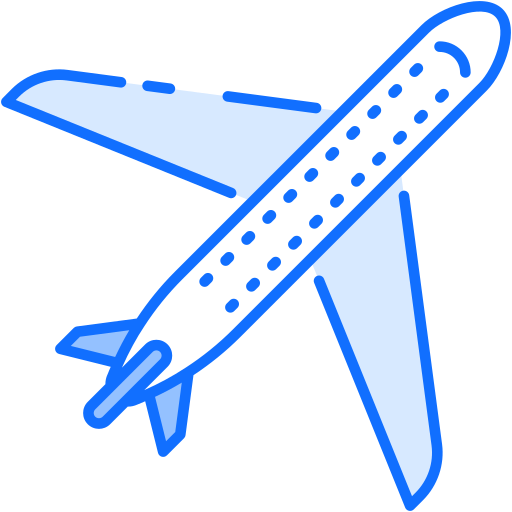 Plane Generic Blue icon