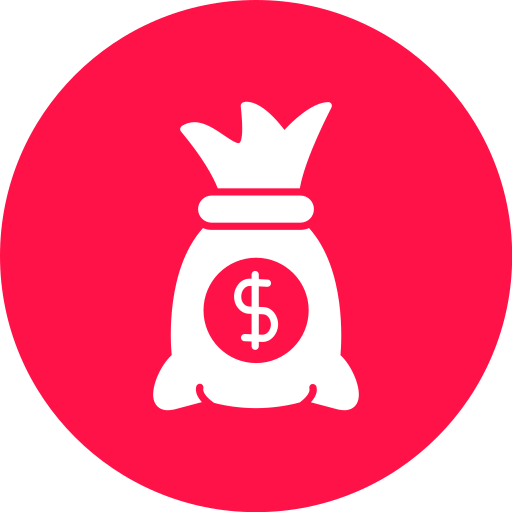 sac d'argent Icône gratuit