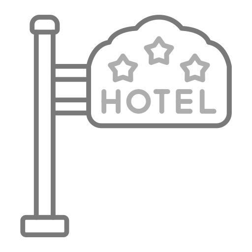 muestra del hotel icono gratis