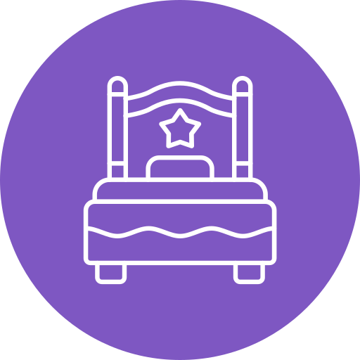 cama individual icono gratis