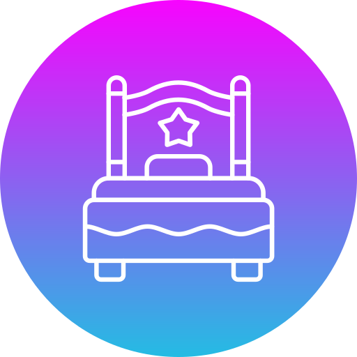 cama individual icono gratis