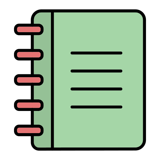 Contact book Generic Outline Color icon