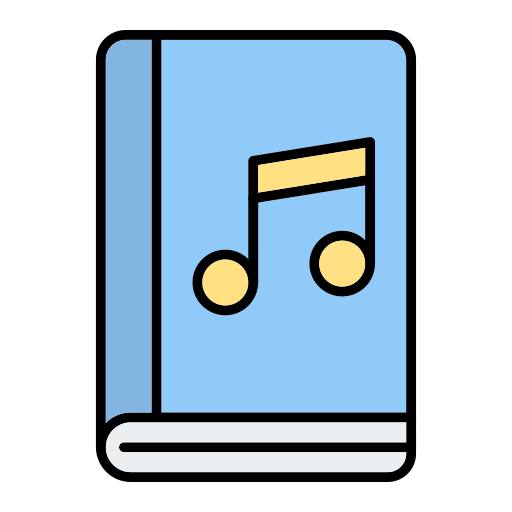 libro de música icono gratis