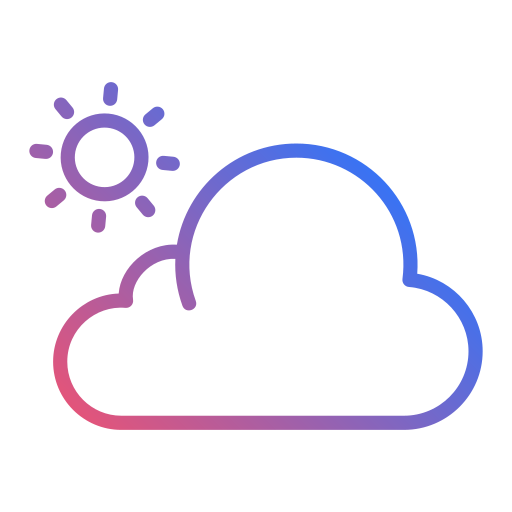 Partly cloudy Generic Gradient icon