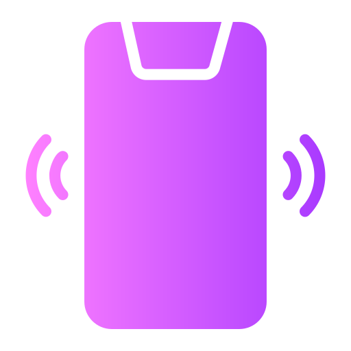 vibración del teléfono icono gratis
