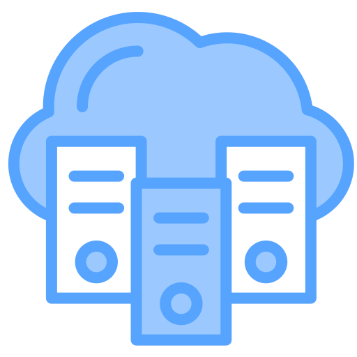 base de datos en la nube icono gratis