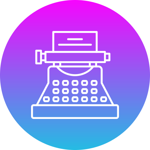 máquina de escribir icono gratis