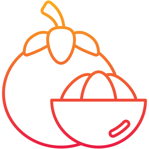 mangostán icono gratis