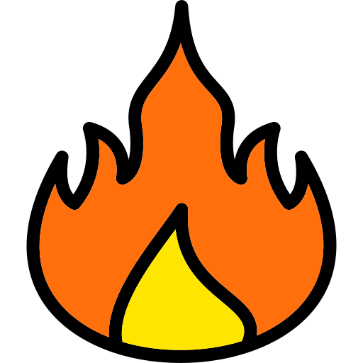 Fire Generic Outline Color icon