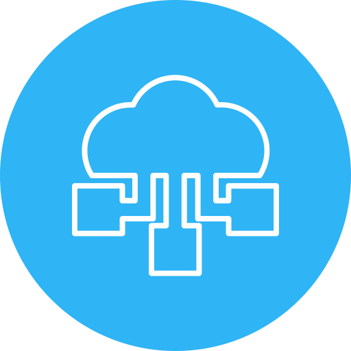 Cloud computing Generic Flat icon