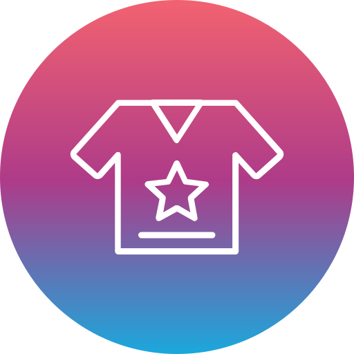 T shirt Generic Flat Gradient icon