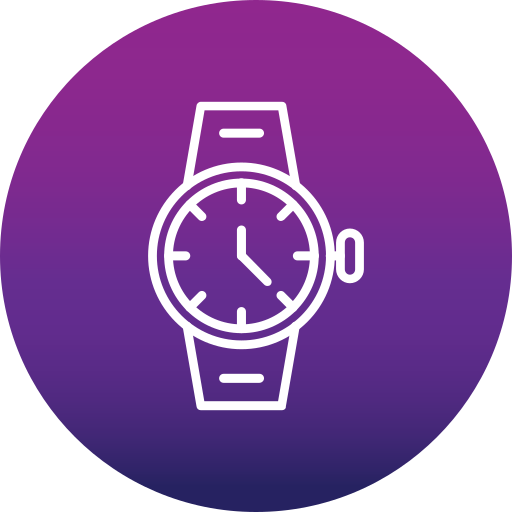reloj de pulsera icono gratis