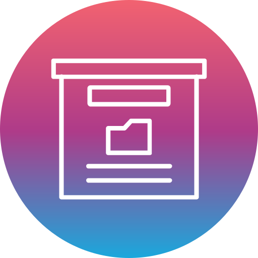 Storage box Generic Flat Gradient icon