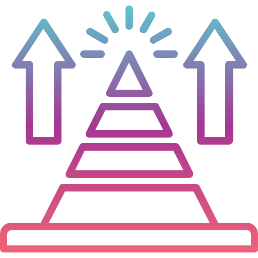 graphique pyramidal Icône gratuit
