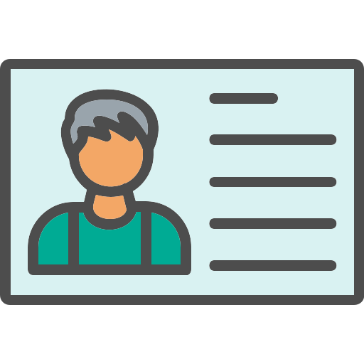 tarjeta de identificación icono gratis