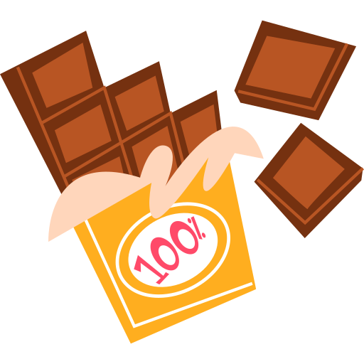Chocolate free sticker