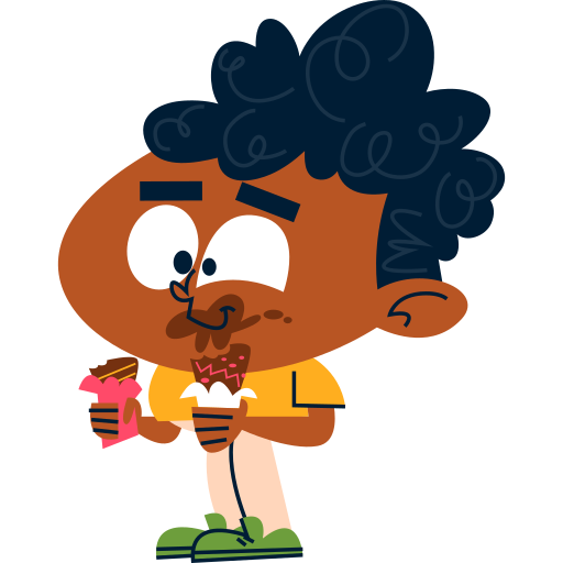 Chocolate free sticker