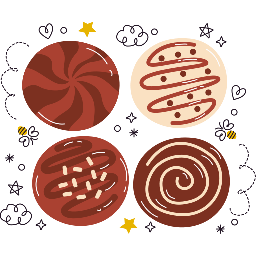 chocolate gratis sticker