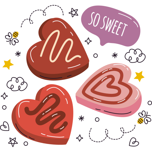 chocolate gratis sticker