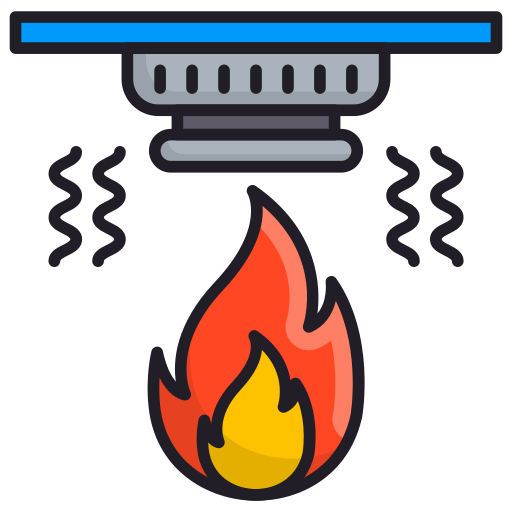 sensor de fuego icono gratis