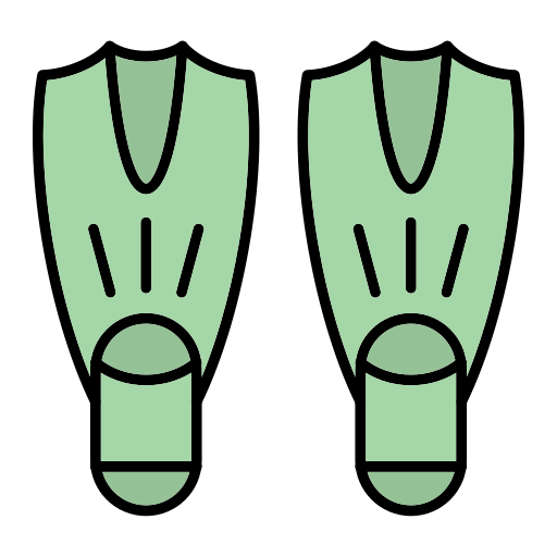 Flippers Generic Outline Color icon