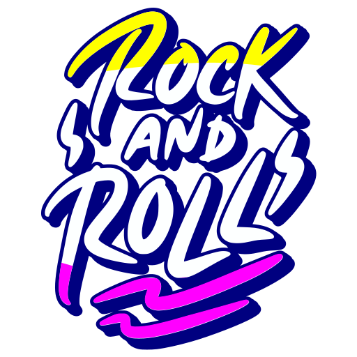 rock and roll gratis sticker