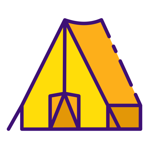 carpa para camping icono gratis