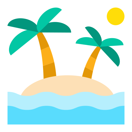 praia grátis ícone