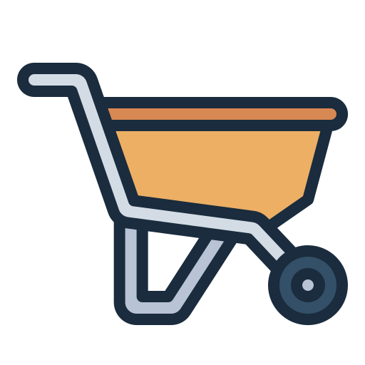 Wheelbarrow - Free industry icons