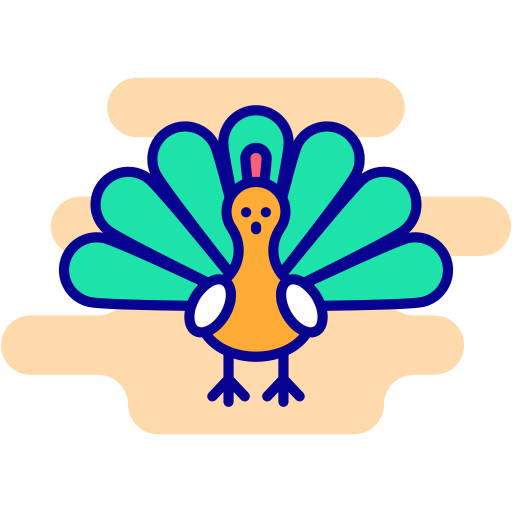 pavo icono gratis