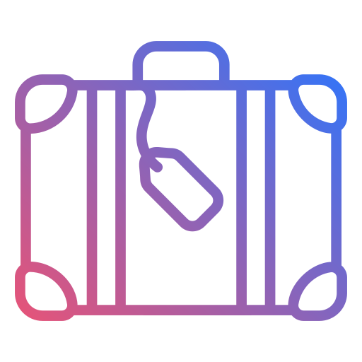 bolsa de viaje icono gratis