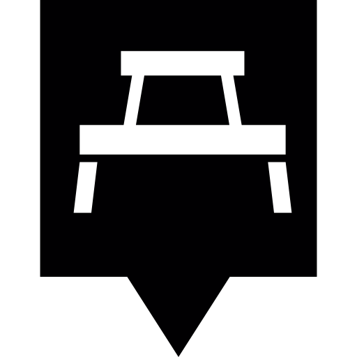 Rest Area Pin free icon