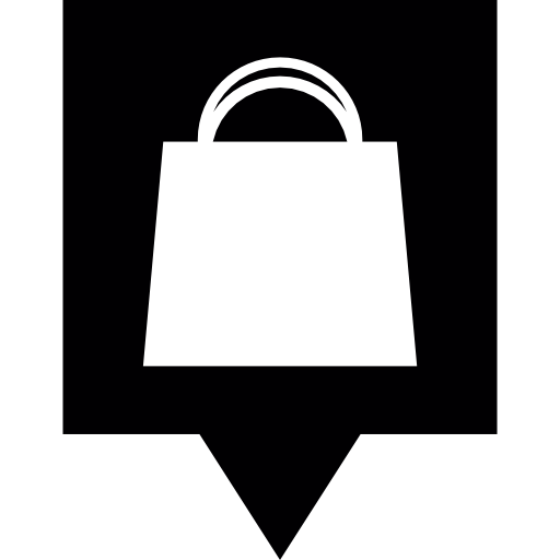 latitud Blanco Evacuación Pin de compras - Iconos gratis de