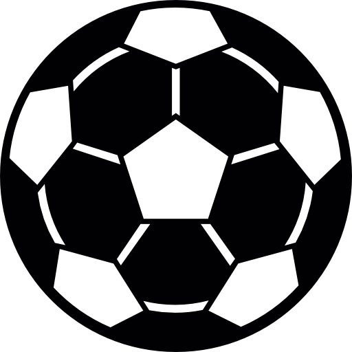 silueta de pelota de futbol icono gratis