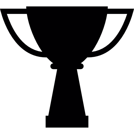 copa de los ganadores silueta icono gratis