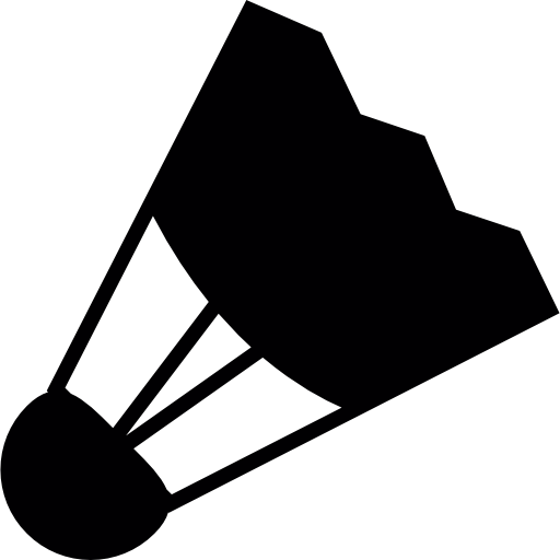 Shuttlecock silhouette free icon