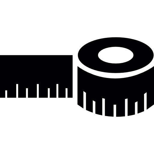 Measuring Tape Rolled free icon